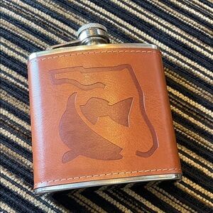 🥃 Brown Leather Hip Flask 🥃